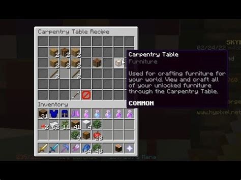 how to make a carpentry table in skyblock  Hypixel SkyBlock Wiki is a FANDOM Games